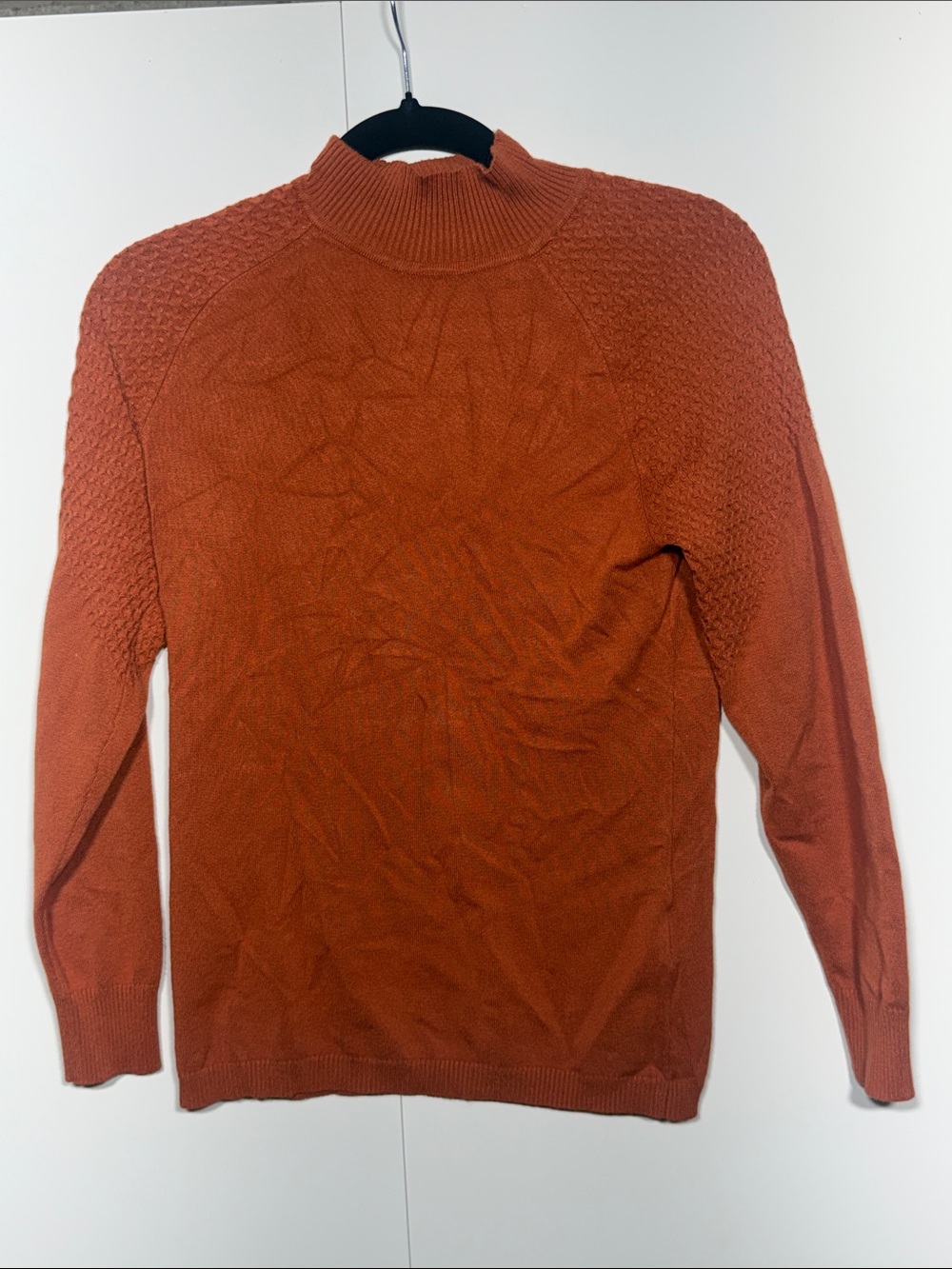 Tribal Men's Burnt Orange Turtleneck Sweater